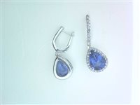 Orecchini Ticchi Maurizio Donna DEEP BLUE in Oro bianco Tanzanite 5.40 Ct OB02012 - OB02012